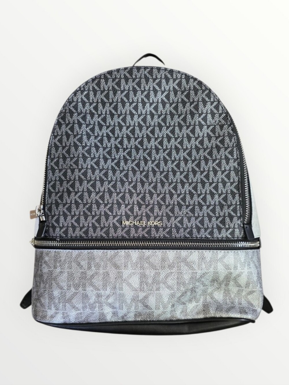 Michael Kors Men’s Logo Backpack in Black/Grey
